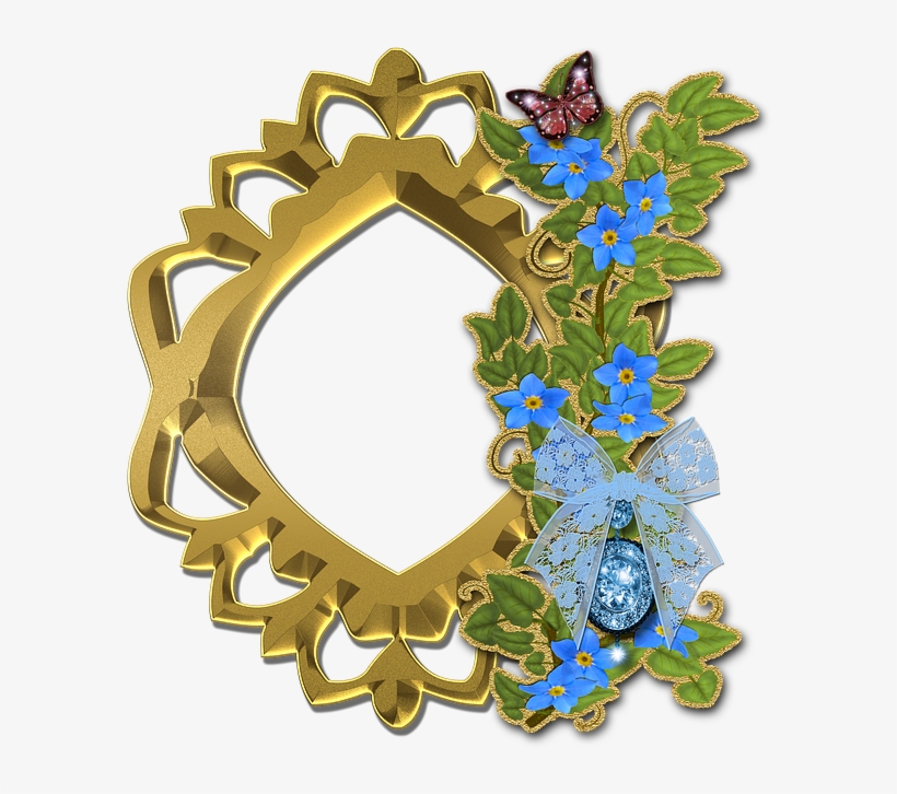 Photo, Frame, Scrapbook, Flowers, List, Nature, Gold - Photograph, transparent png download