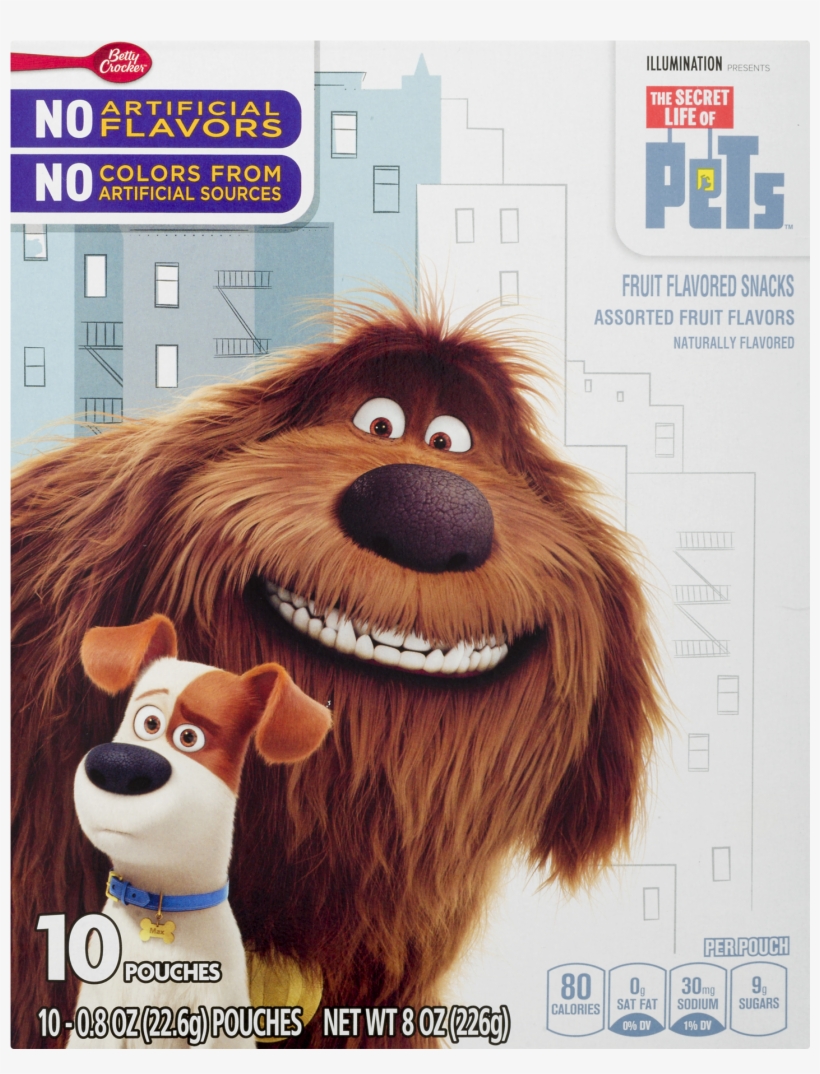 Betty Crocker The Secret Life Of Pets Gluten-free Fruit - Secret Life Of Pets Animals, transparent png download
