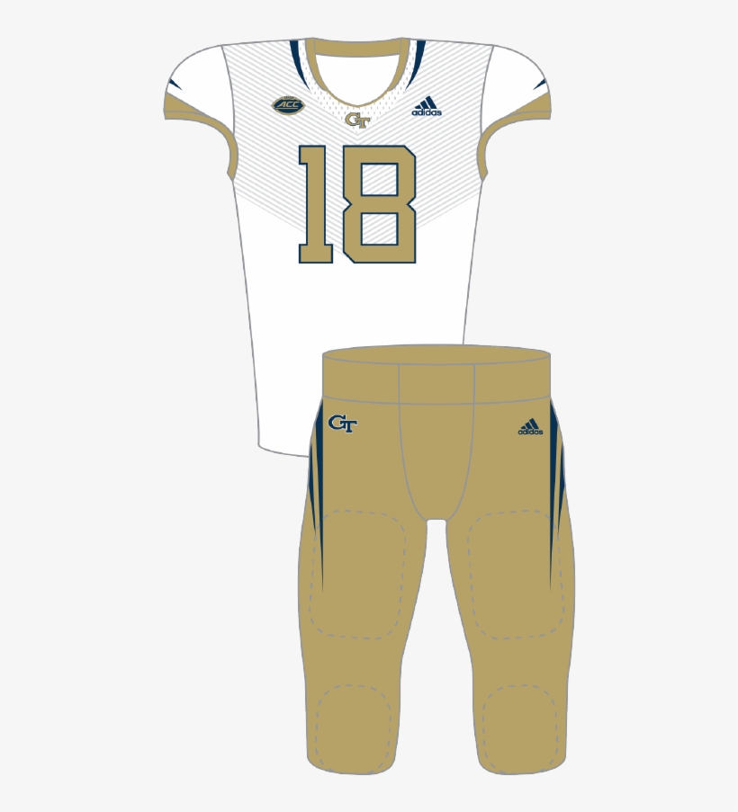 Georgia Tech 2018 White Blue Uniform - Frankreich Trikot 2010 Away, transparent png download