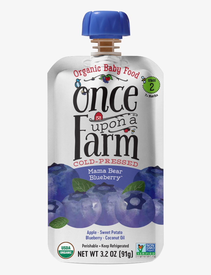 Once Upon A Farm Mama Bear Blueberry, - Once Upon A Farm Mama Bear Blueberry, transparent png download