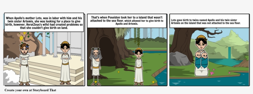 The Birth Of Apollo - Cartoon, transparent png download