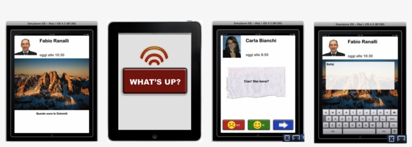 What's Up Interfaces For Think Aloud Study - Ipad, transparent png download