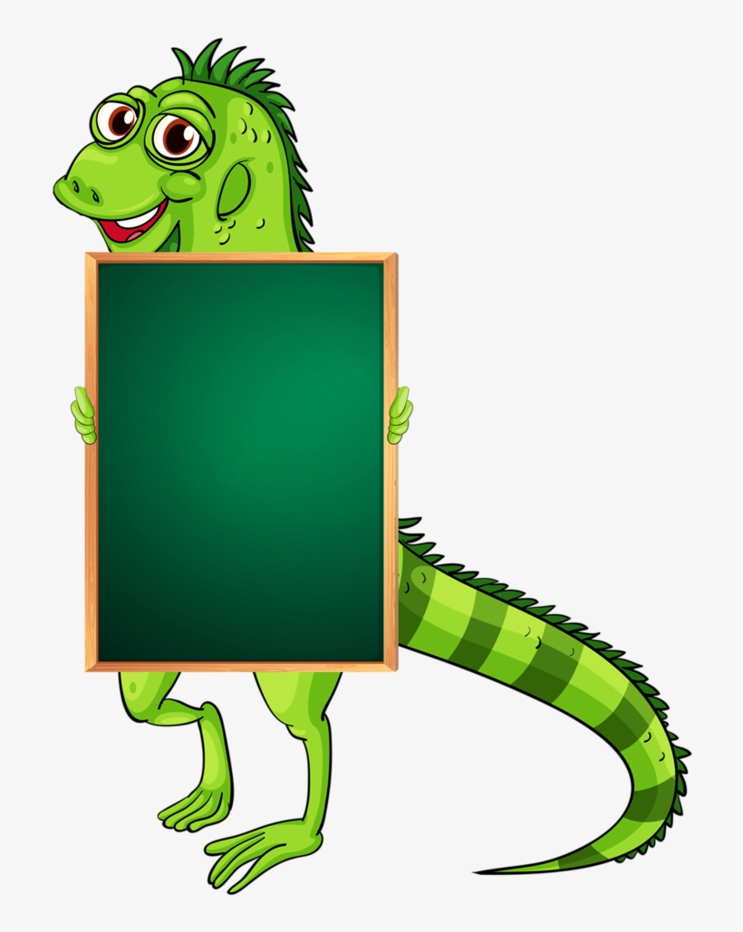 Tag Toppers Children Clipart, Quiet Books, Clip Art, - Common Iguanas, transparent png download
