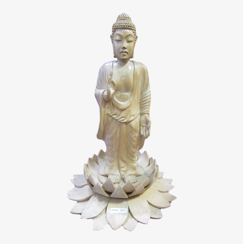 Buddha Standing On Lotus - Gautama Buddha, transparent png download