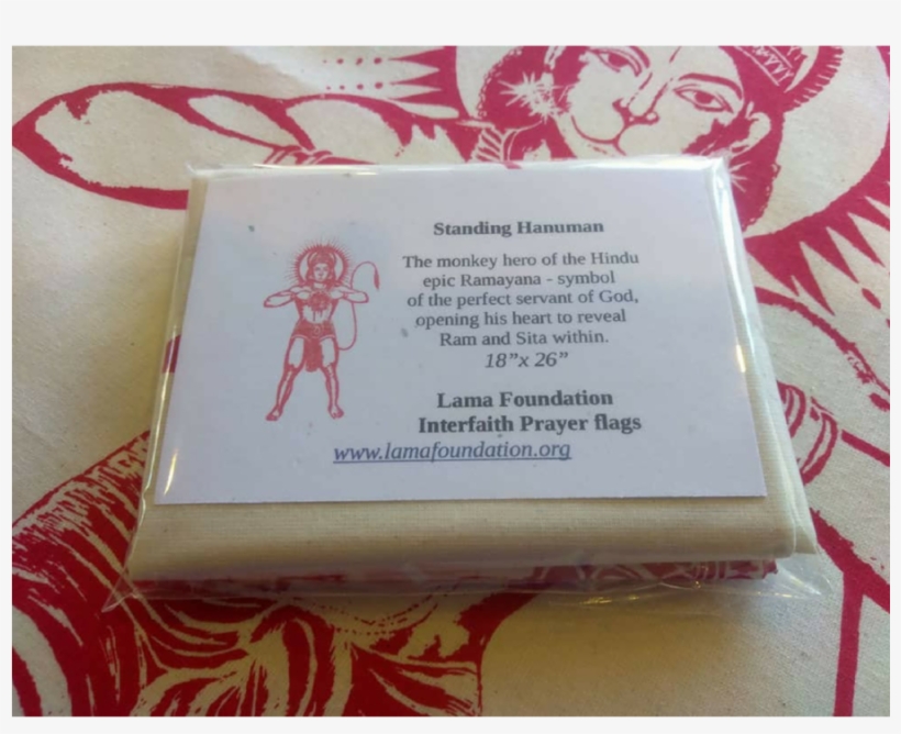 Standing Hanuman Prayer Flag - Box, transparent png download
