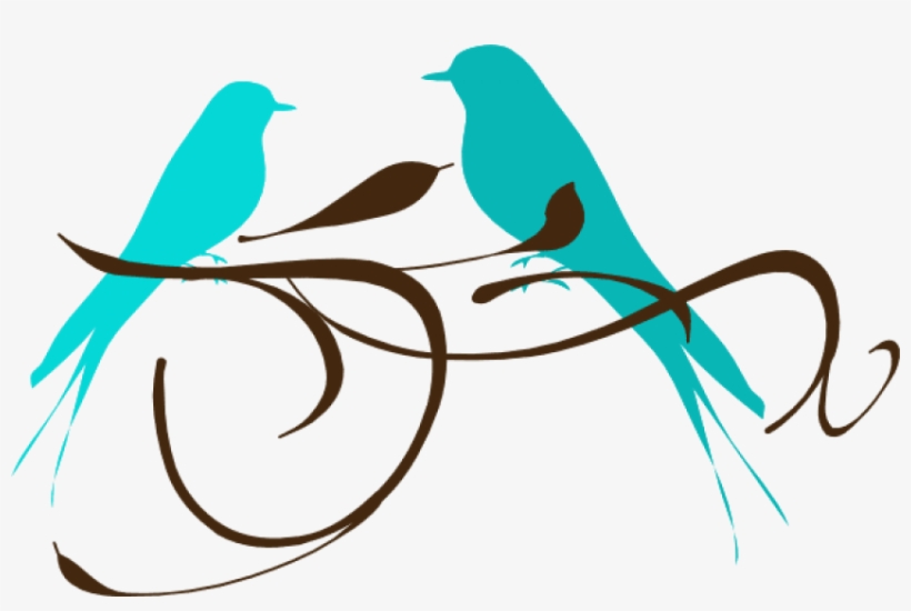 Free Png Download Teal Love Birds Png Images Background - Teal Love Birds Clipart, transparent png download