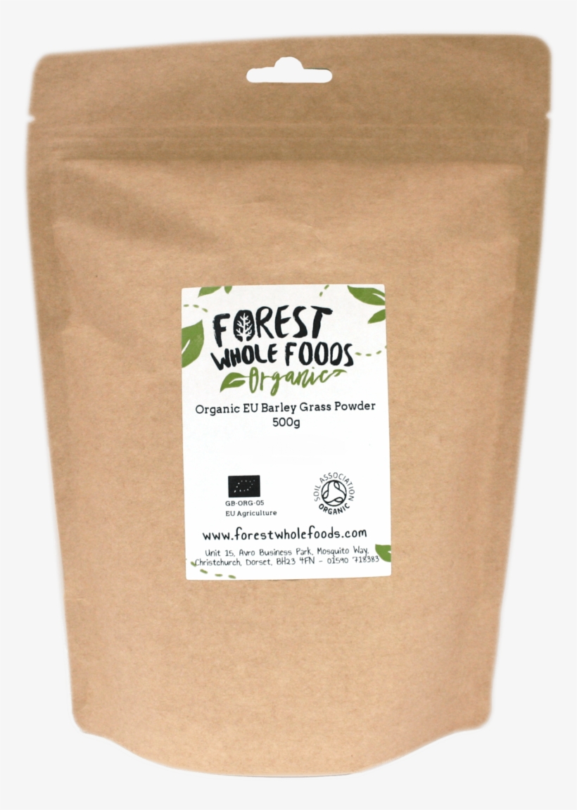 Organic Eu Barley Grass Powder 500g - Paper Bag, transparent png download