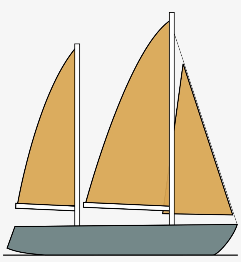1200 X 1200 12 - Ketch Sailboat, transparent png download