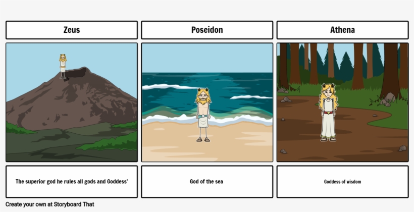 Greek Gods - Native American Storyboard, transparent png download