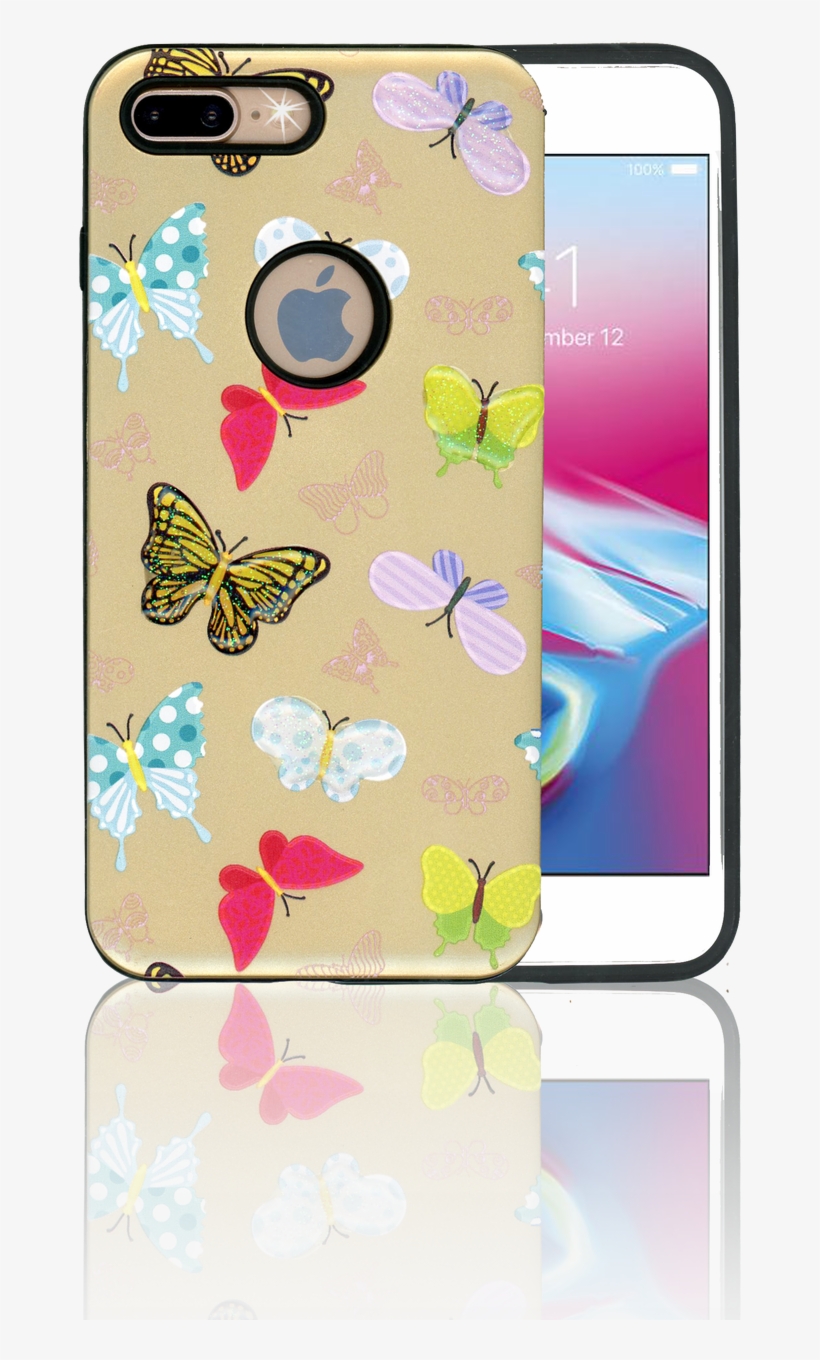 Iphone 7/8 Mm 3d Butterfly - Lycaenid, transparent png download