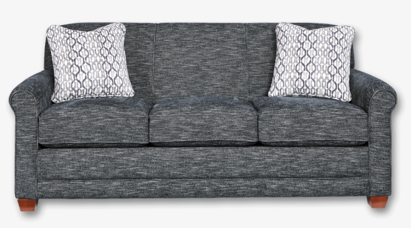 Grey Sofa Burgundy Sofa - Studio Couch, transparent png download