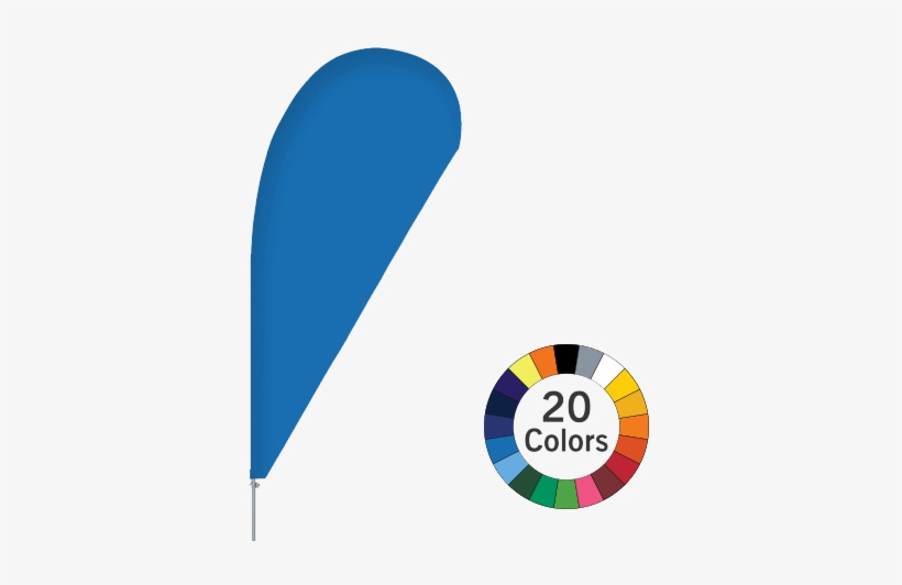 Bowflag® Drop One-color Flag - Graphic Design, transparent png download