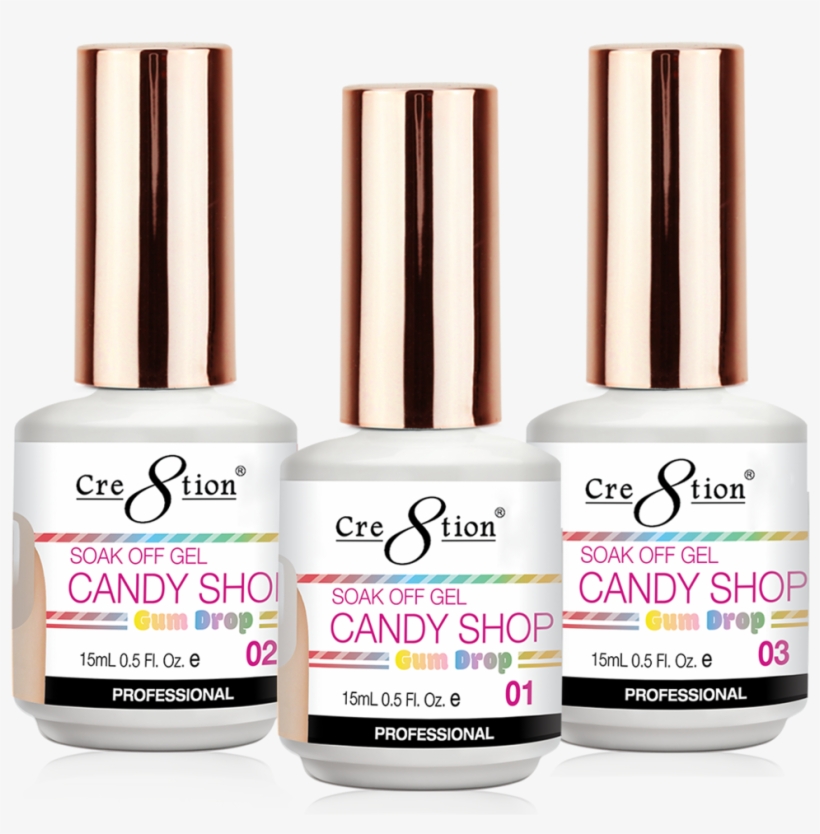 Ghep - Cre8tion Candy Shop Gum Drop Soak Off Gel, transparent png download