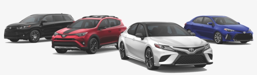 2 Toyota Suvs And 2 Toyota Cars - Toyota, transparent png download