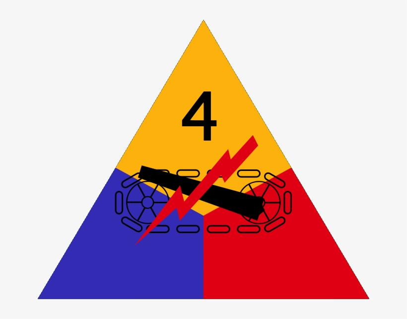 4th Armored Division - 4th Armored Division Insignia, transparent png download