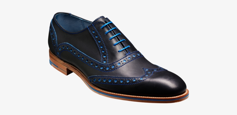Barker Grant Brogue Navy - Mens Navy Shoes, transparent png download