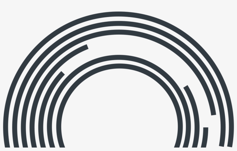 Circle Lines Half 7825e0a4 - Circle, transparent png download