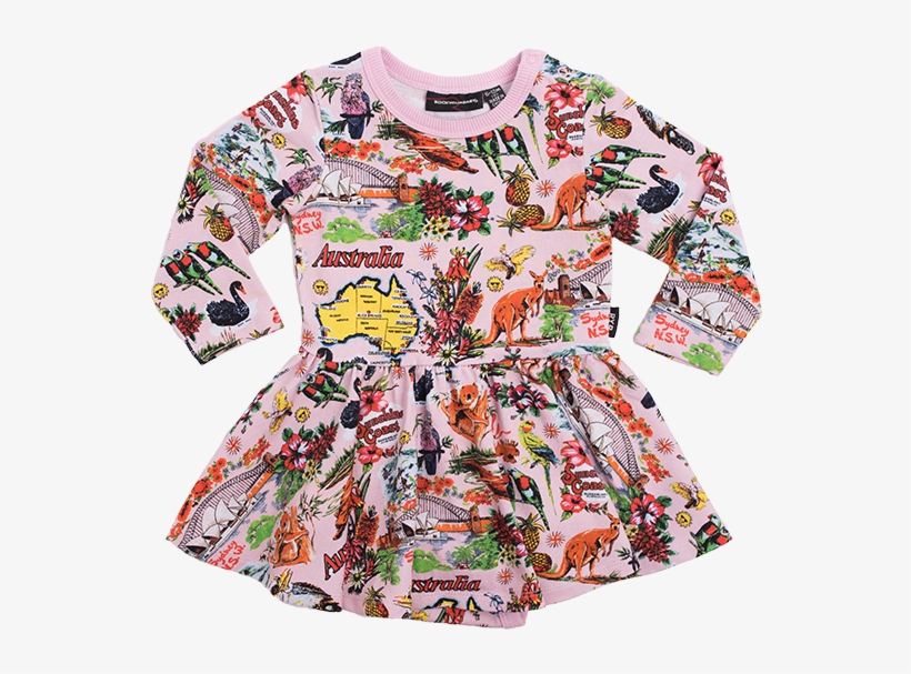 Rock Your Baby Souvenir Tea Towel Waisted Baby Dress - Dress, transparent png download