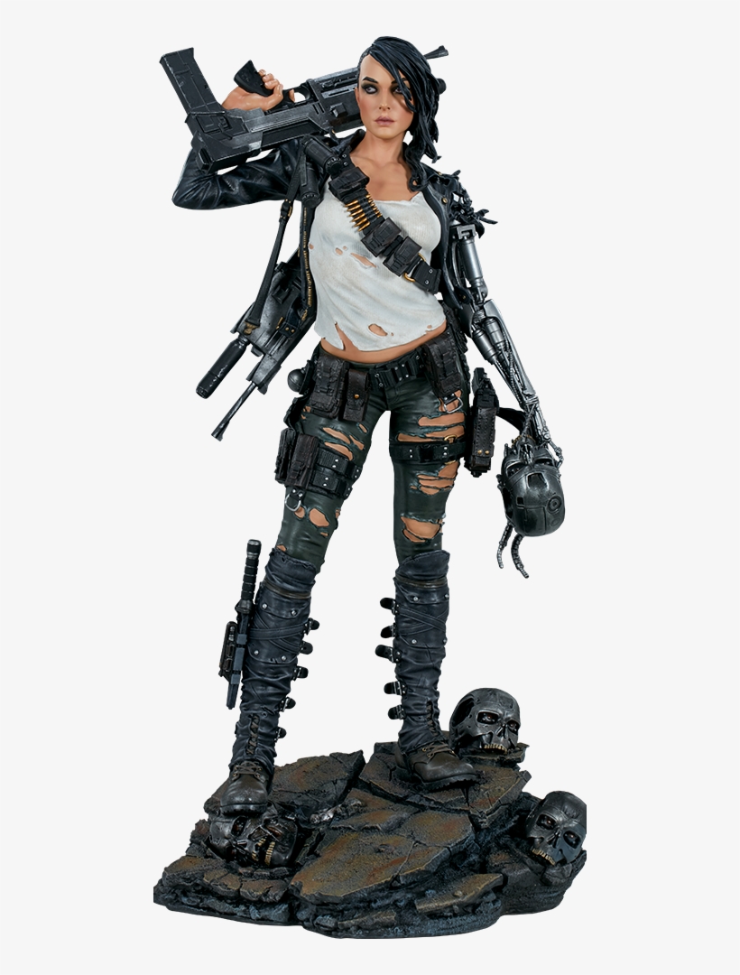 Sideshow Collectibles Rebel Terminator Premium Format - Terminator Statue, transparent png download