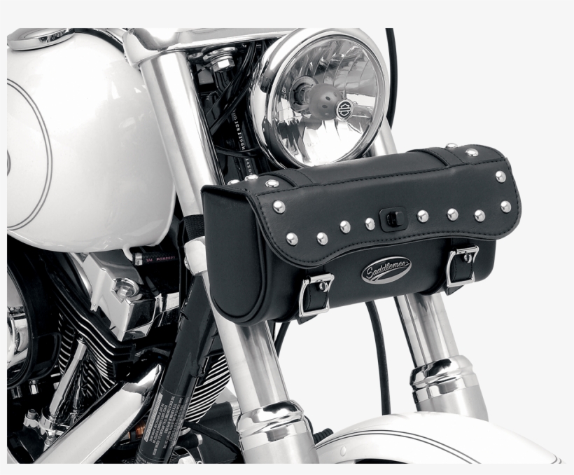 Saddlemen Black Studded Front Fork Motorcycle Desperado - Saddlemen Middle Tool Bag, transparent png download