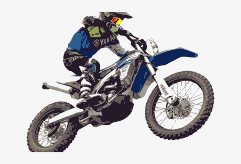 Rider Clipart Motorcycle Front - Motocross Cupcake Toppers, transparent png download