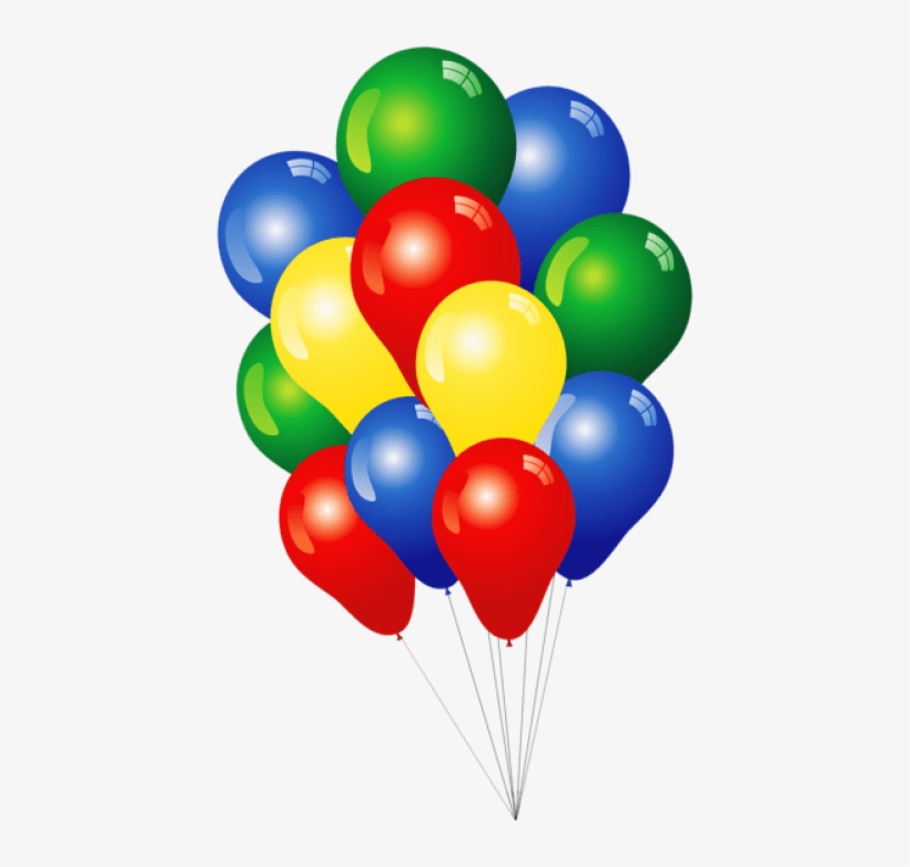Free Png Download Multlored Balloons Png Images Background - Balloons Clipart, transparent png download