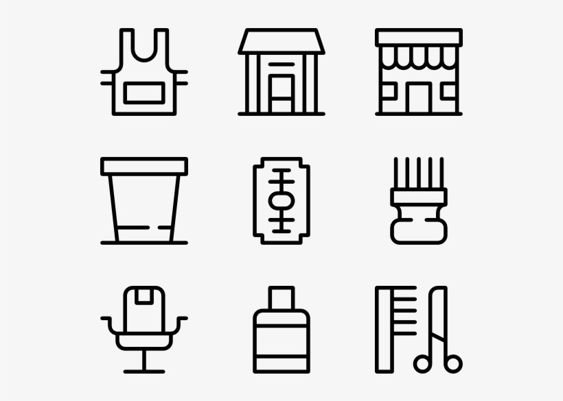 Barbershop - Decor Icon, transparent png download