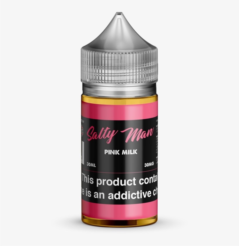 Pink Milk [salt Nic] *drop Ships* - Salty Man Kool Peach, transparent png download