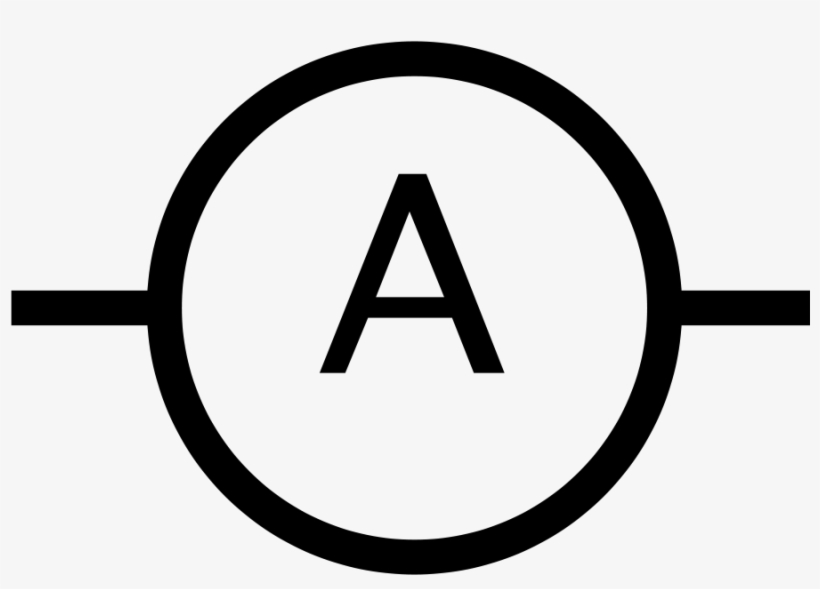 Iec Ampere Meter Symbol Clipart, Vector Clip Art Online, - Amperemeter Symbol, transparent png download