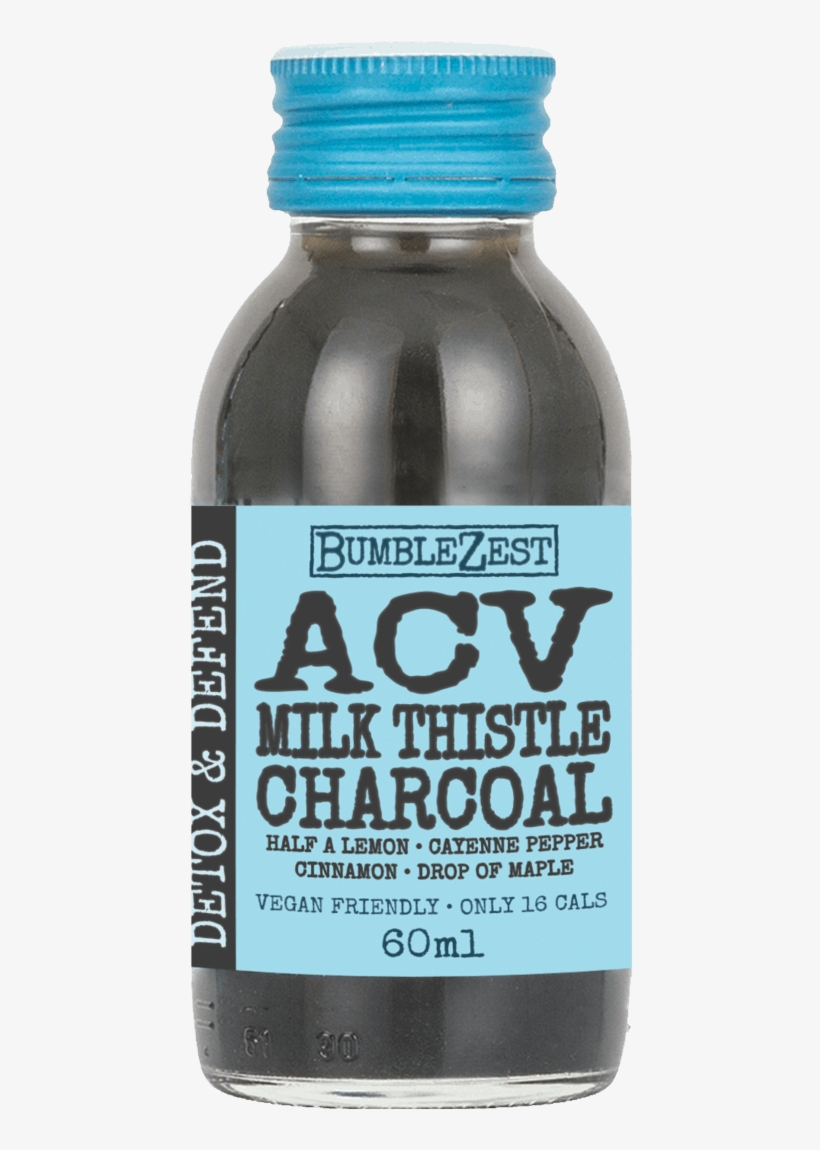 Detox & Defend Apple Cider Vinegar, Milk Thistle & - Glass Bottle, transparent png download