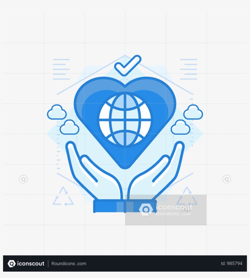 Earth Preservation Illustration - Emblem, transparent png download