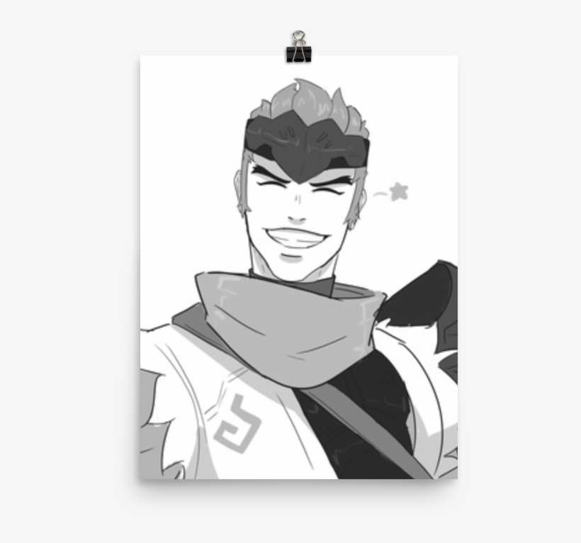 Genji Is So Handsome - Cartoon, transparent png download