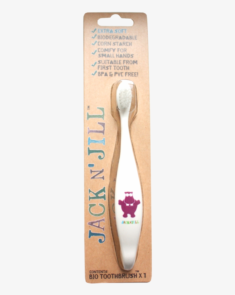 Jack N' Jill Toothbrush Hippo - Jack N Jill - Bio Toothbrush Extra Soft Hippo, transparent png download