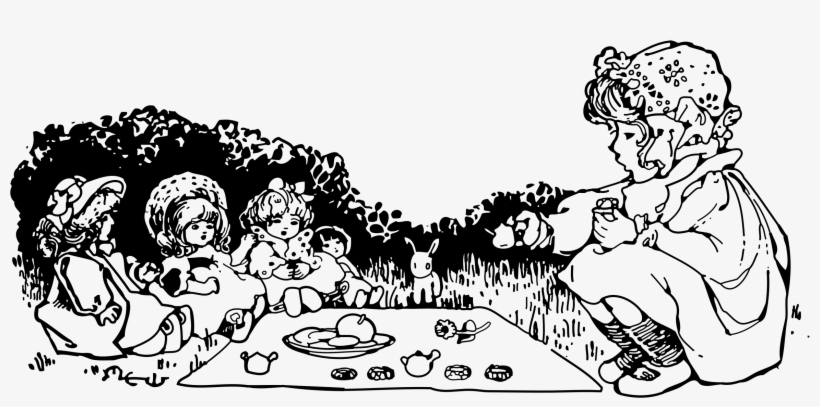 This Free Icons Png Design Of Doll Tea Party, transparent png download