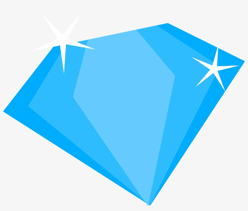 Brilliant Blue Diamond Png Image - Diamond, transparent png download