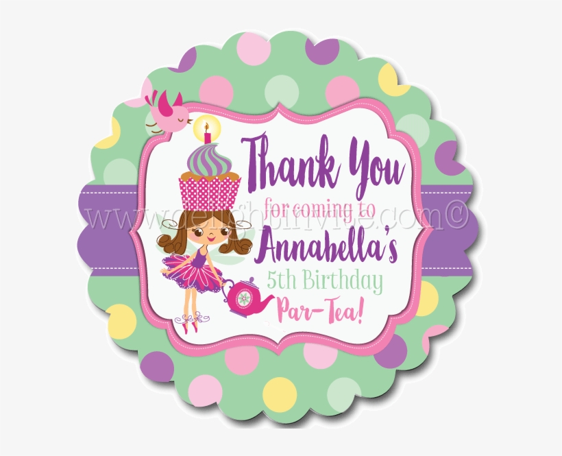 Fairy Tea Party Favor Tags - Tea, transparent png download