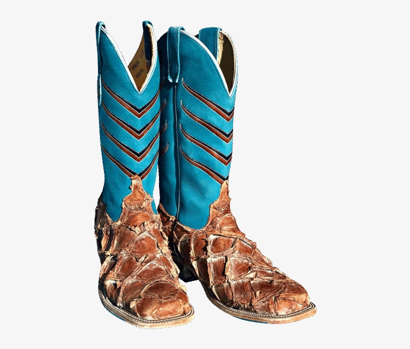 Country Boots Png - Men's Turquoise Cowboy Boots, transparent png download