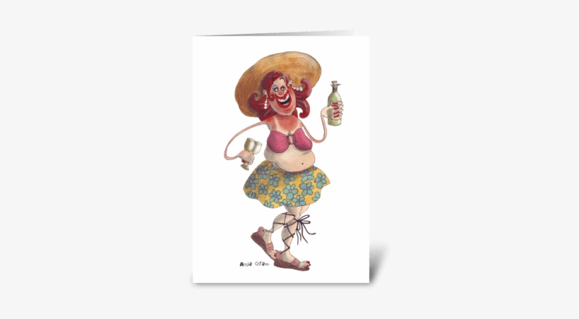 A Hot Chick Greeting Card - Humour, transparent png download