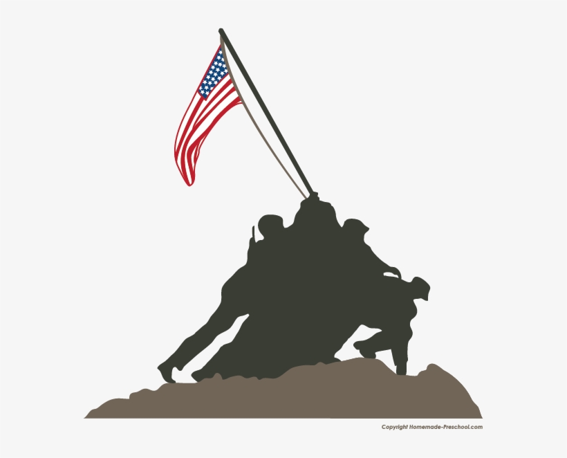 Marine Corps War Memorial Outline, transparent png download