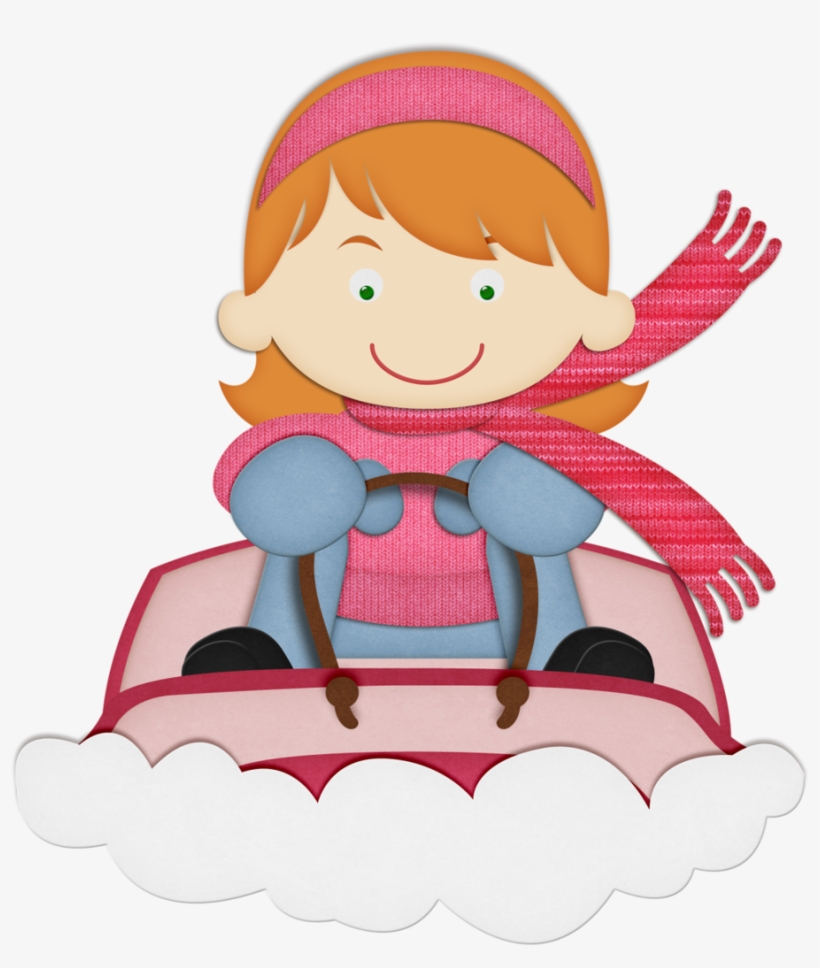 Ks Ty Boy Sledinggirl Png January Xmas - Clip Art, transparent png download