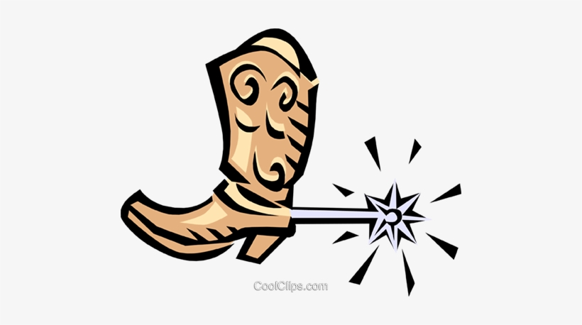 Cowboy Boots Royalty Free Vector Clip Art Illustration - Espora Vetor Png, transparent png download