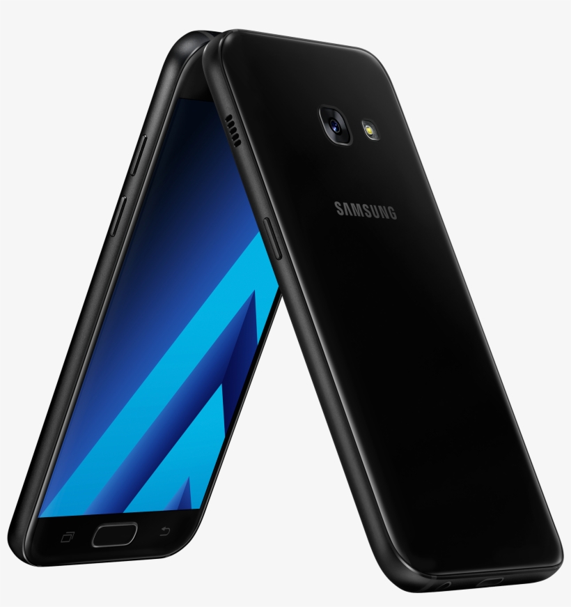 00 Sm-a3 Black Black Standard Online S - Samsung A7 2017 Price In India, transparent png download