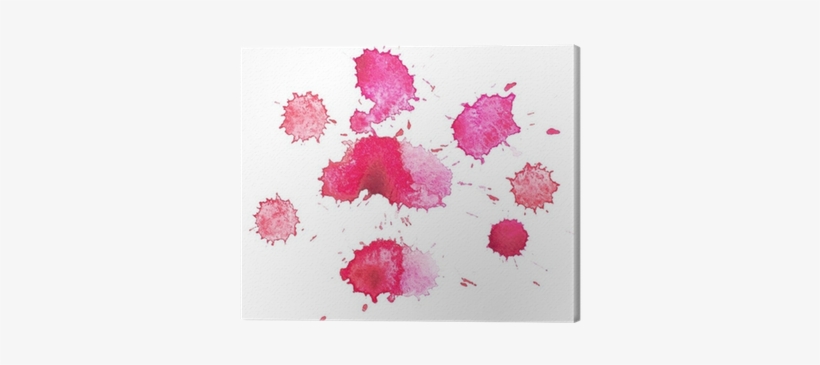 Abstract Watercolor Aquarelle Hand Drawn Red Drop Splatter - Watercolor Painting, transparent png download