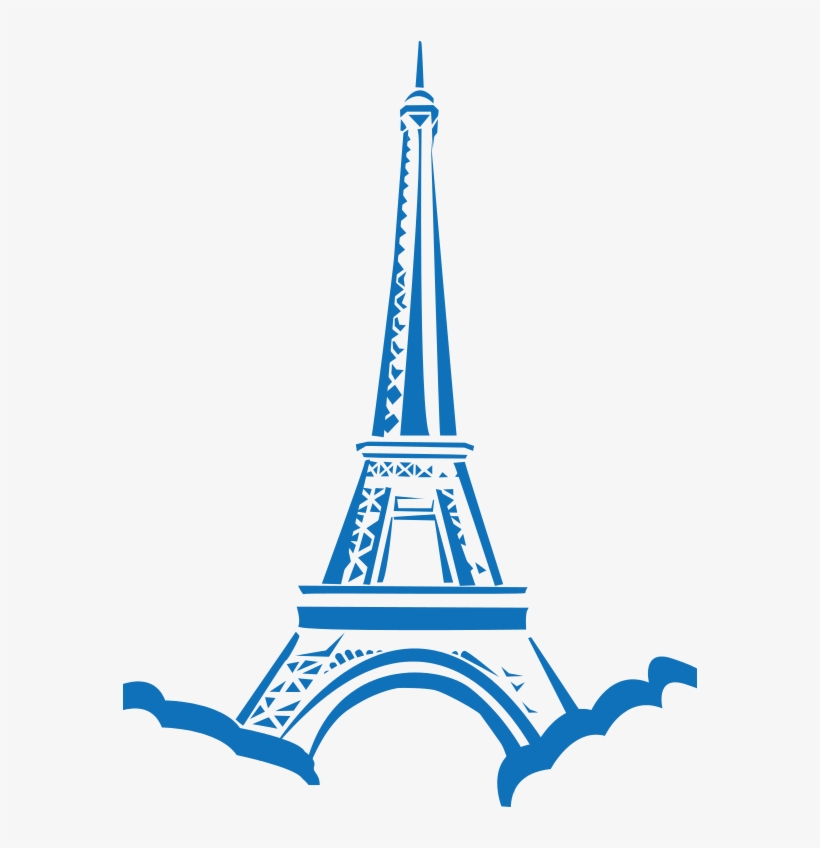 Eiffel Silhouette - Eiffel Tower Clip Art, transparent png download