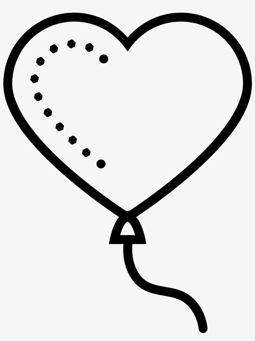 Ballon En Coeur Icon - Icon, transparent png download