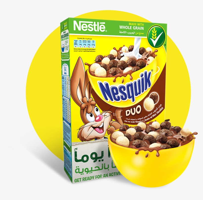 Nestlé® Nesquik® Duo Breakfast Cereal - Nesquik Duo, transparent png download