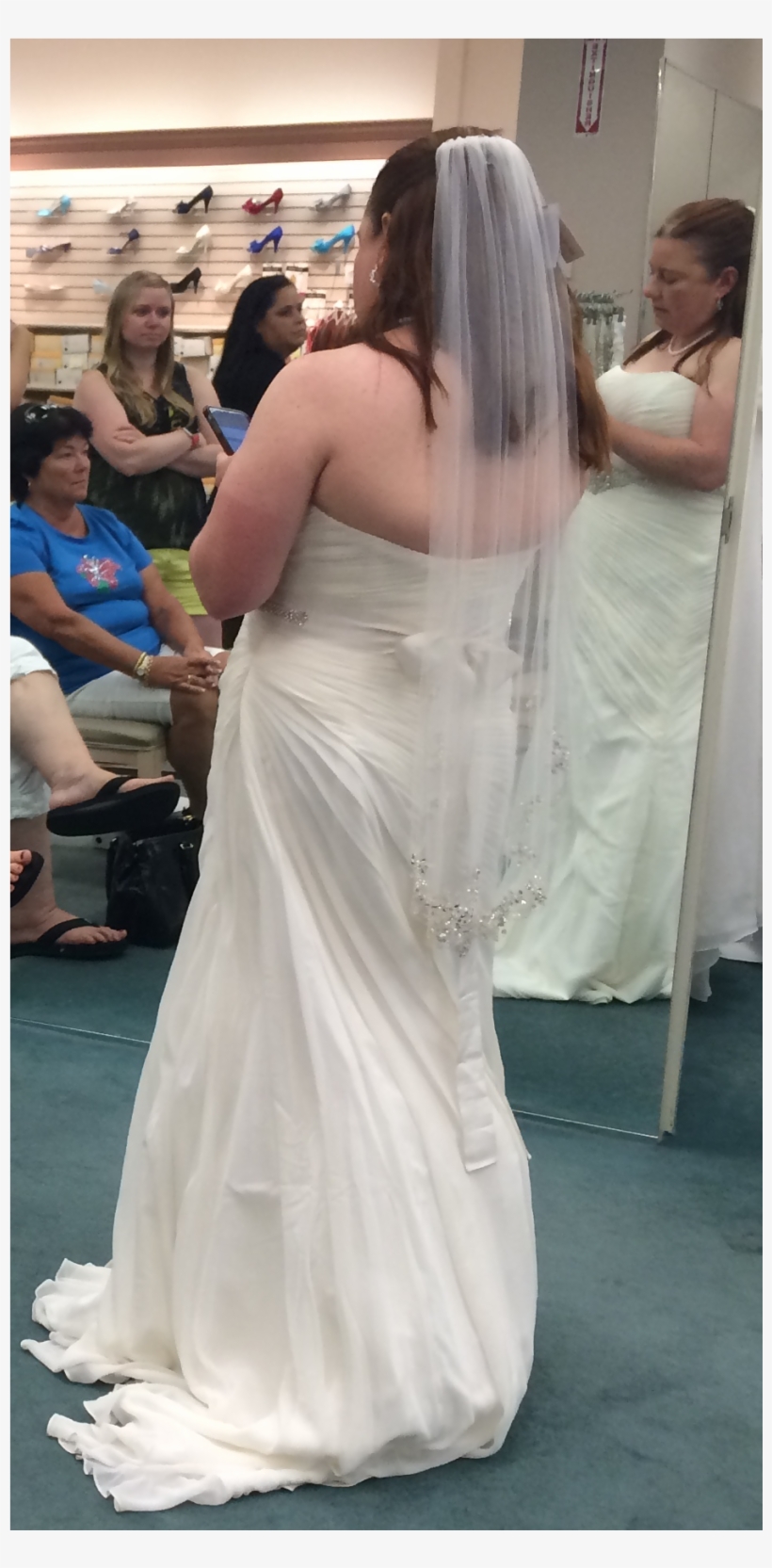 David's Bridal, Actually It's More Of A Fingertip Than, transparent png download