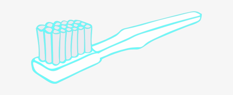 Aqua Toothbrush Svg Clip Arts 600 X 256 Px, transparent png download