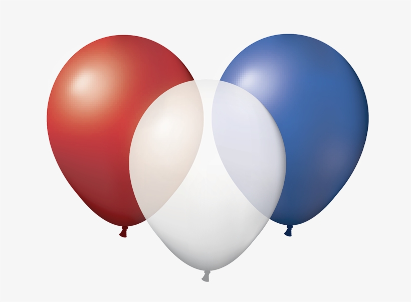 Blue And White Balloons Png Clip Art Black And White - Balloon, transparent png download