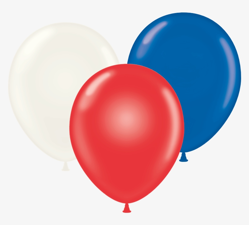 Patriotic Assortment - Red Blue White Balloons, transparent png download